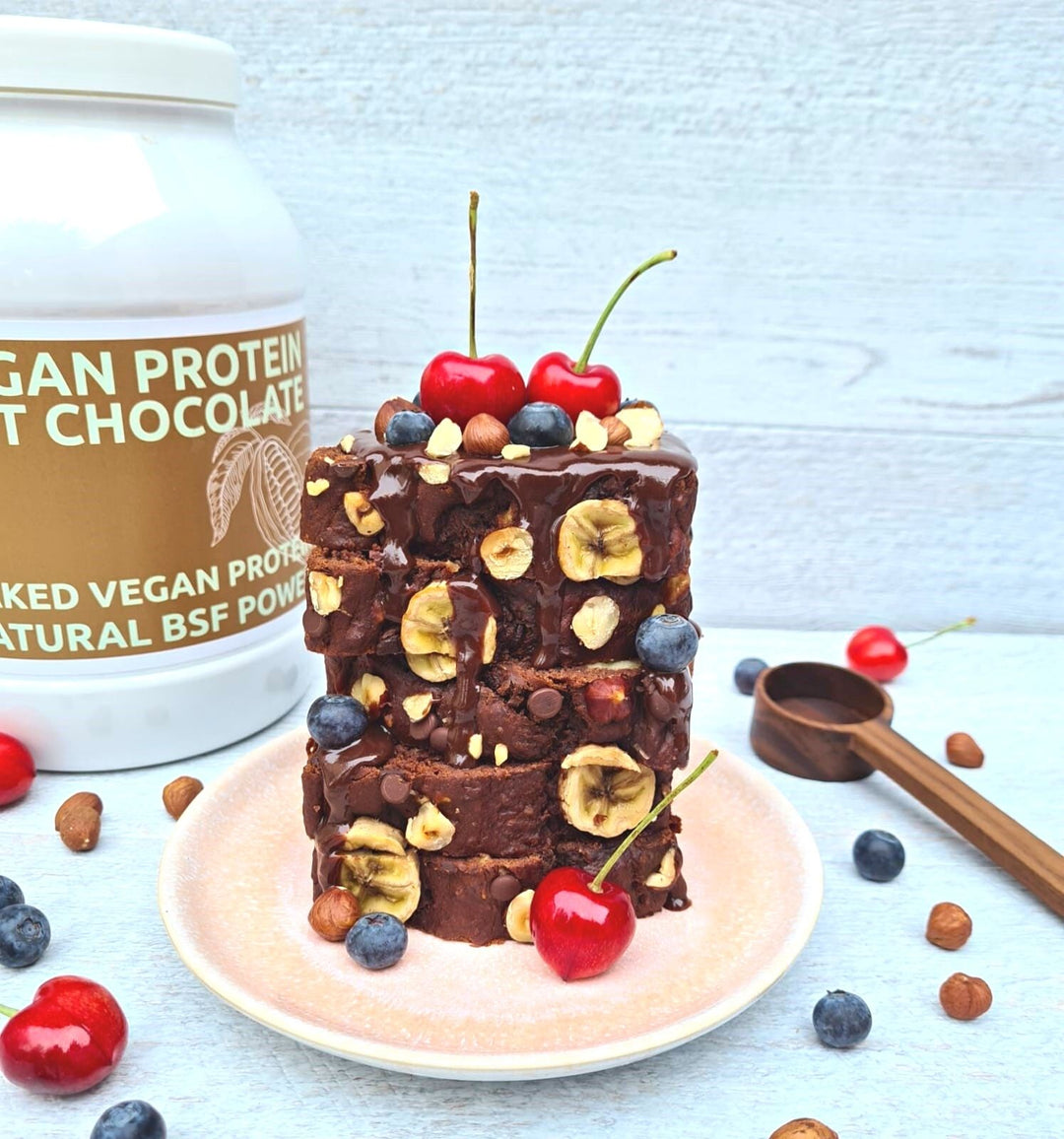 Schoko-Nuss-Bananenbrot (vegan)