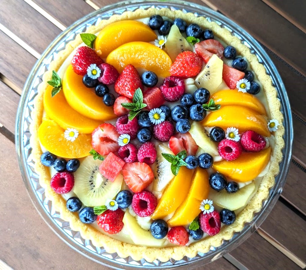 Veganer High Protein Obstkuchen