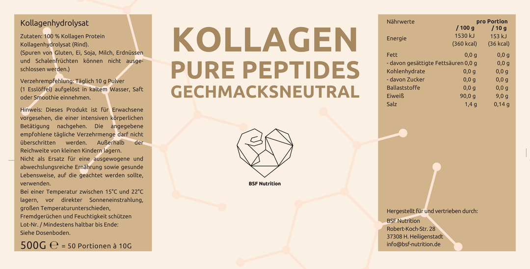 Kollagen neutral von BSF Etikett