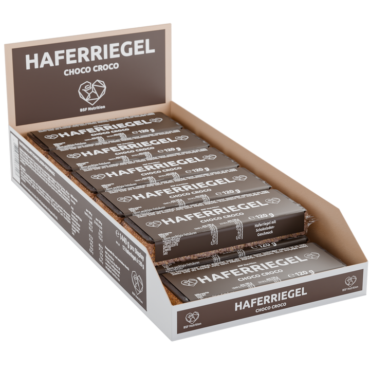 Haferriegel Choco Croco 12 x 120 g Box in Schoko Geschmack